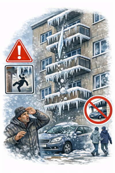 Dėl varveklių ir ledo sankaupų