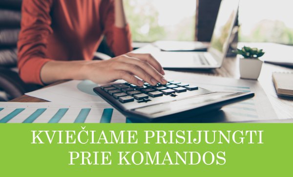 Siūlome darbą ekonomistui (-ei)